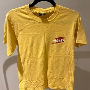 Stüssy Yellow Logo Short Sleeve T-shirt